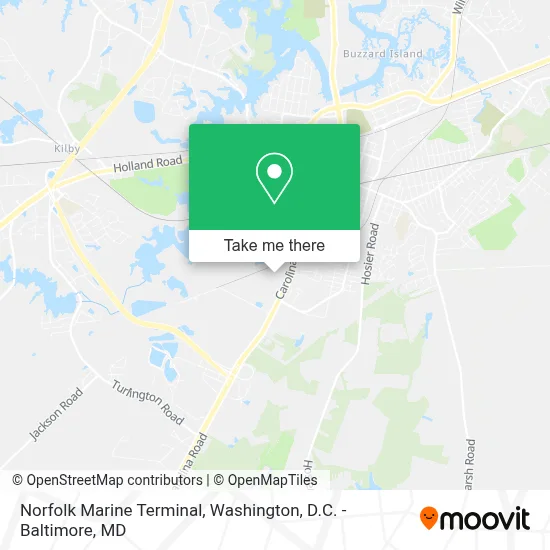 Norfolk Marine Terminal map