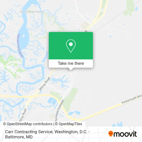 Carr Contracting Service map