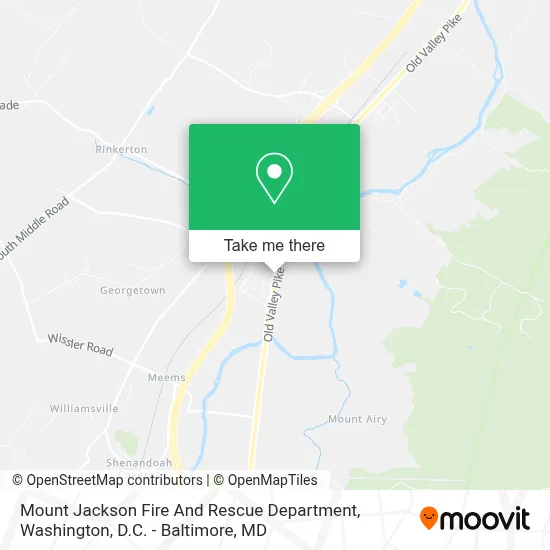 Mount Jackson Fire And Rescue Department map