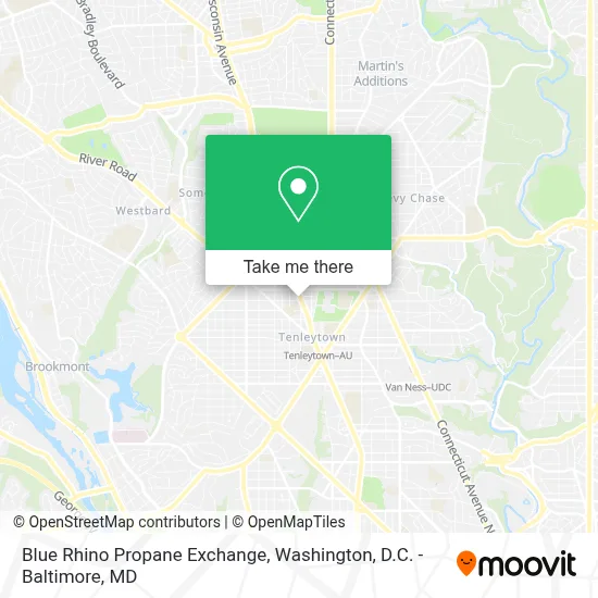Blue Rhino Propane Exchange map