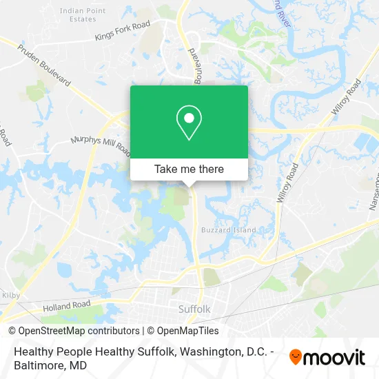 Healthy People Healthy Suffolk map