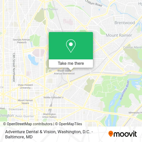 Adventure Dental & Vision map