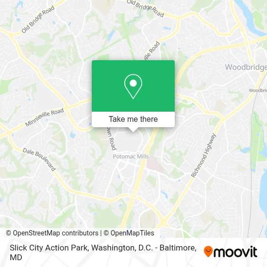 Slick City Action Park map