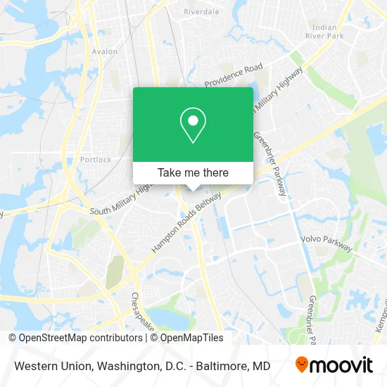 Western Union map