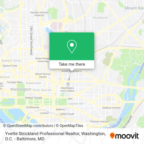 Yvette Strickland Professional Realtor map