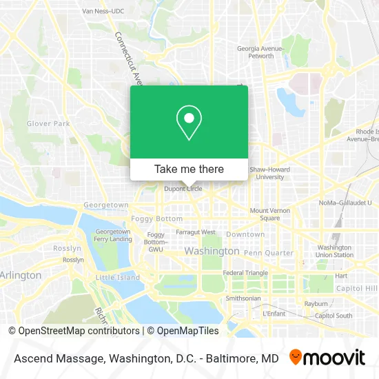 Ascend Massage map