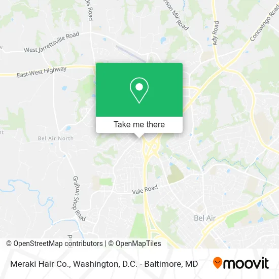 Meraki Hair Co. map