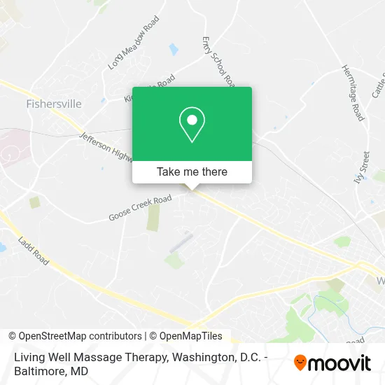 Living Well Massage Therapy map