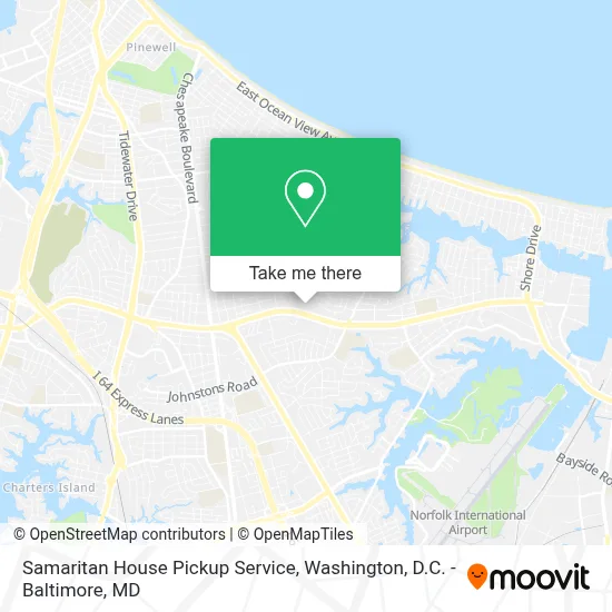 Samaritan House Pickup Service map