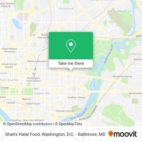 Shah's Halal Food map