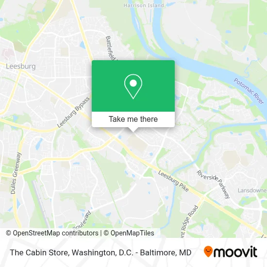 The Cabin Store map