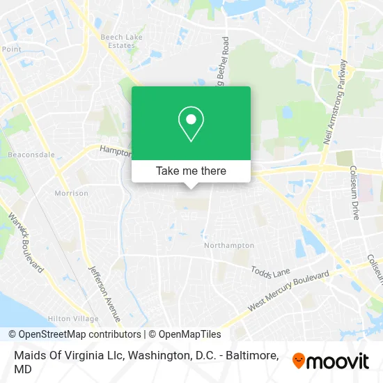 Maids Of Virginia Llc map