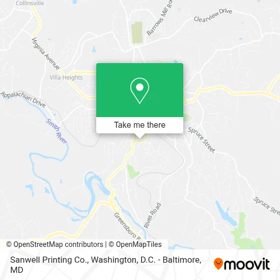 Sanwell Printing Co. map