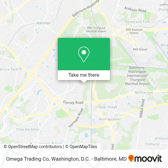 Omega Trading Co map