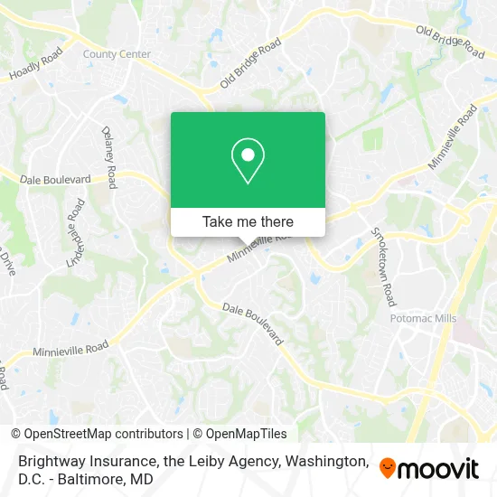 Brightway Insurance, the Leiby Agency map