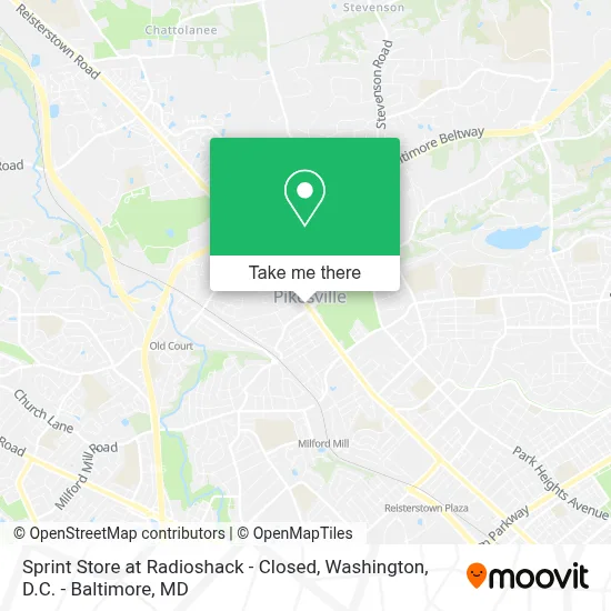 Sprint Store at Radioshack - Closed map
