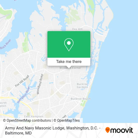 Army And Navy Masonic Lodge map