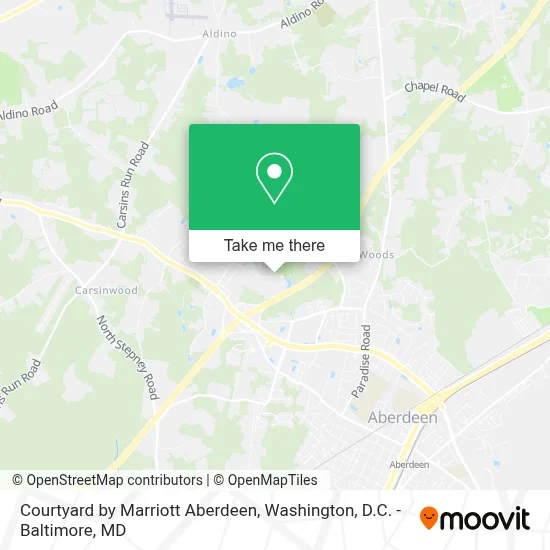 Courtyard by Marriott Aberdeen map