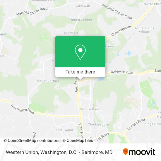 Western Union map