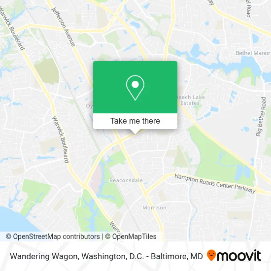 Wandering Wagon map