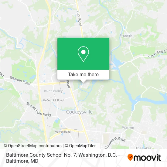 Baltimore County School No. 7 map