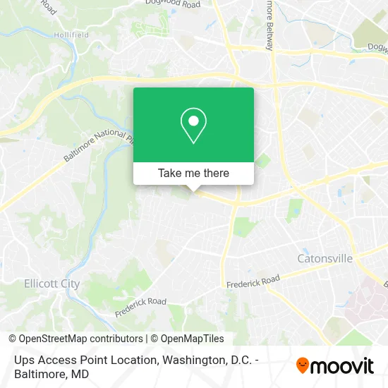 Ups Access Point Location map