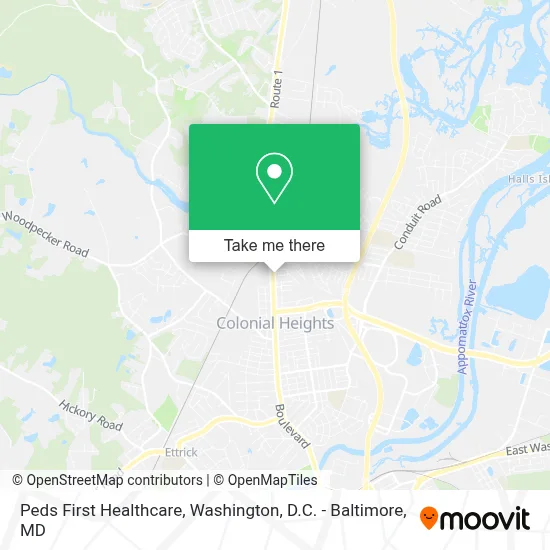 Peds First Healthcare map