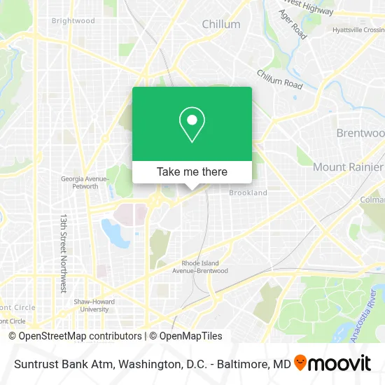 Suntrust Bank Atm map
