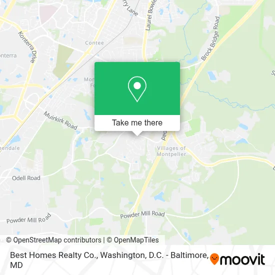 Best Homes Realty Co. map