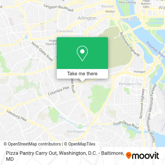 Pizza Pantry Carry Out map