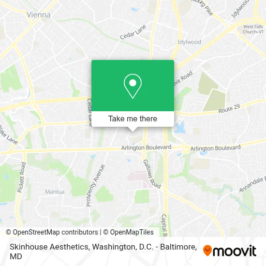 Skinhouse Aesthetics map