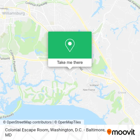 Colonial Escape Room map