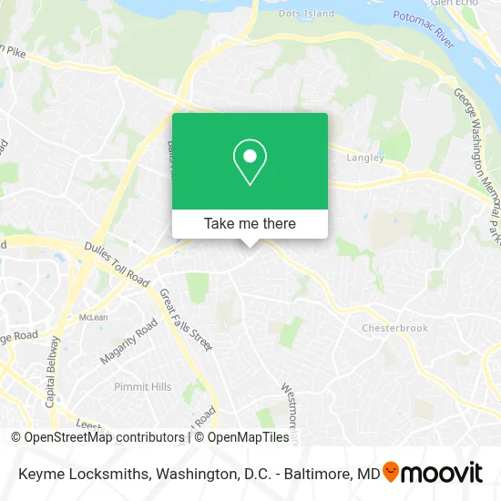 Keyme Locksmiths map