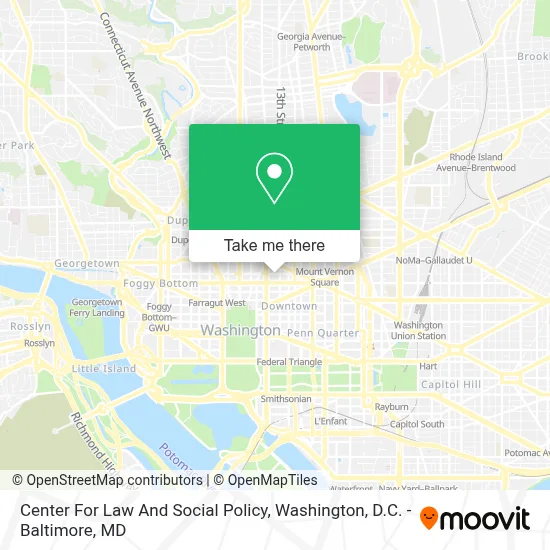 Center For Law And Social Policy map