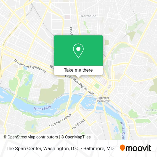 The Span Center map