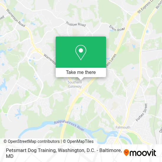 Petsmart Dog Training map