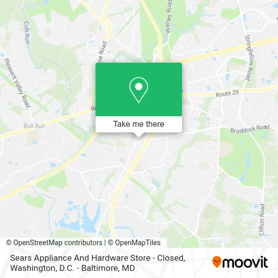 Sears Appliance And Hardware Store - Closed map
