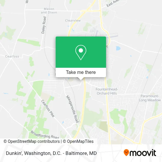 Dunkin' map