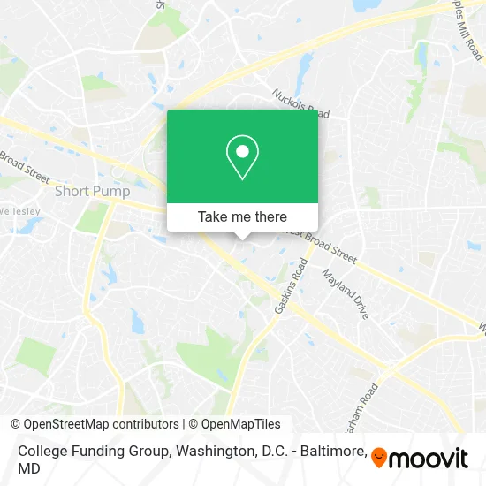College Funding Group map