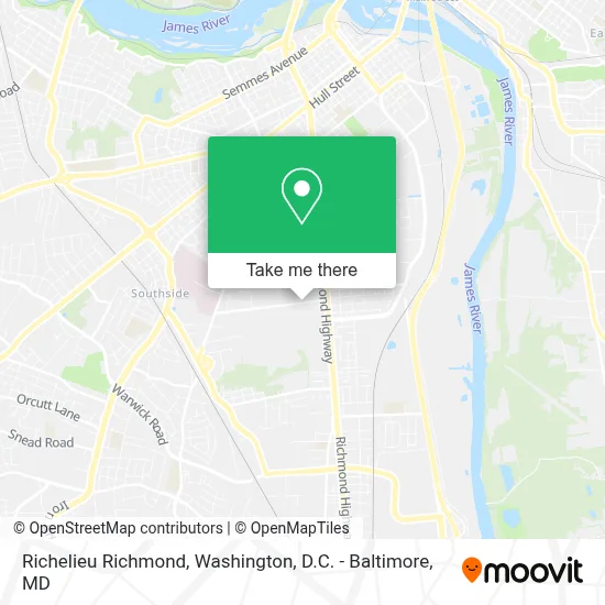 Richelieu Richmond map