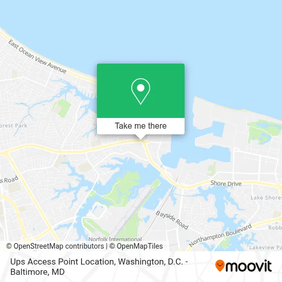 Ups Access Point Location map
