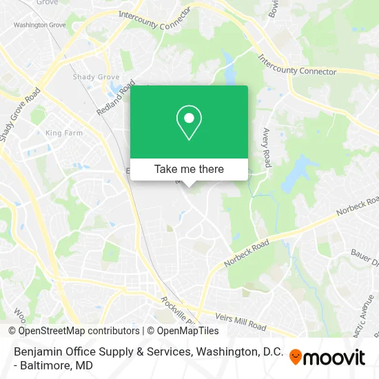 Benjamin Office Supply & Services map
