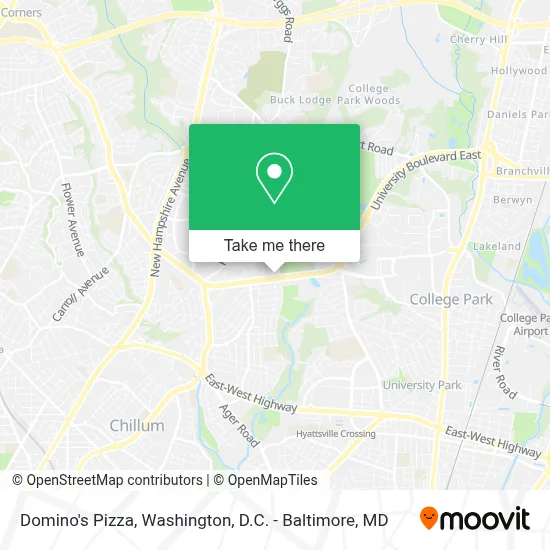 Domino's Pizza map