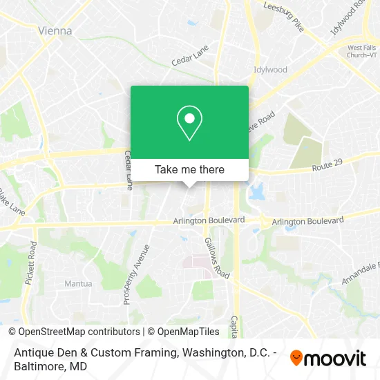 Antique Den & Custom Framing map
