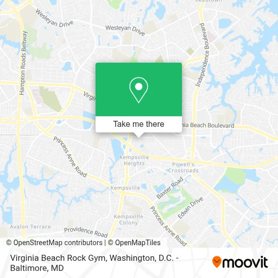 Virginia Beach Rock Gym map