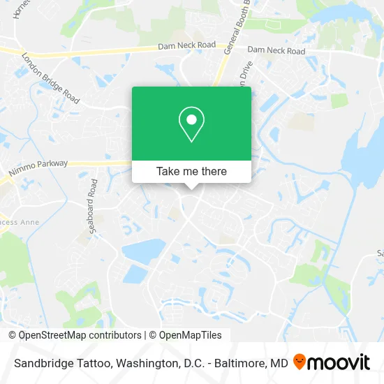 Sandbridge Tattoo map
