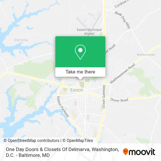 One Day Doors & Closets Of Delmarva map