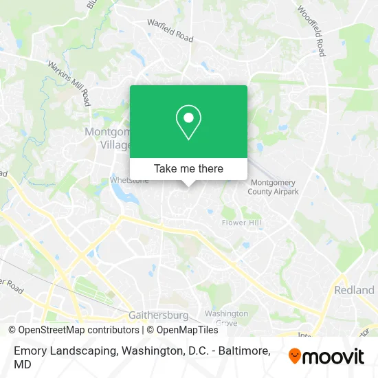 Emory Landscaping map