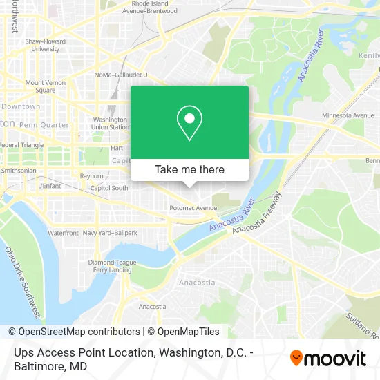 Ups Access Point Location map