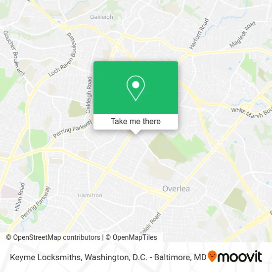 Keyme Locksmiths map